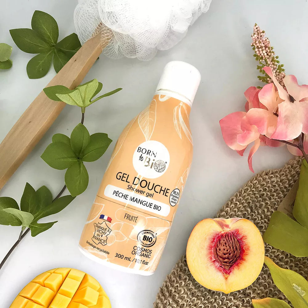 Gel Douche Pêche Mangue - Certifié Bio