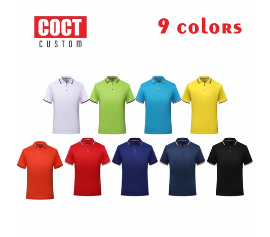 2024 Polo shirt summer casual life top custom polo shirt men LOGO custom top Print embroidery fashion breathable T-shirt