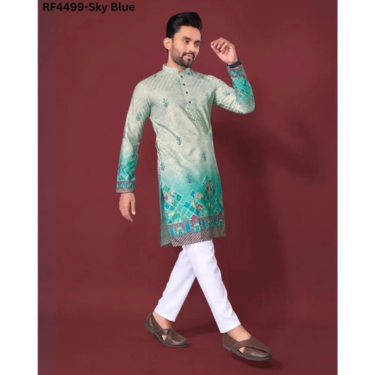 2025 Muslim Tops Men's Ethnic Style Long-sleeved Stand-up Collar Shirts Casual Slim Irregular Hem Blouses Male Morocco Dubai Top