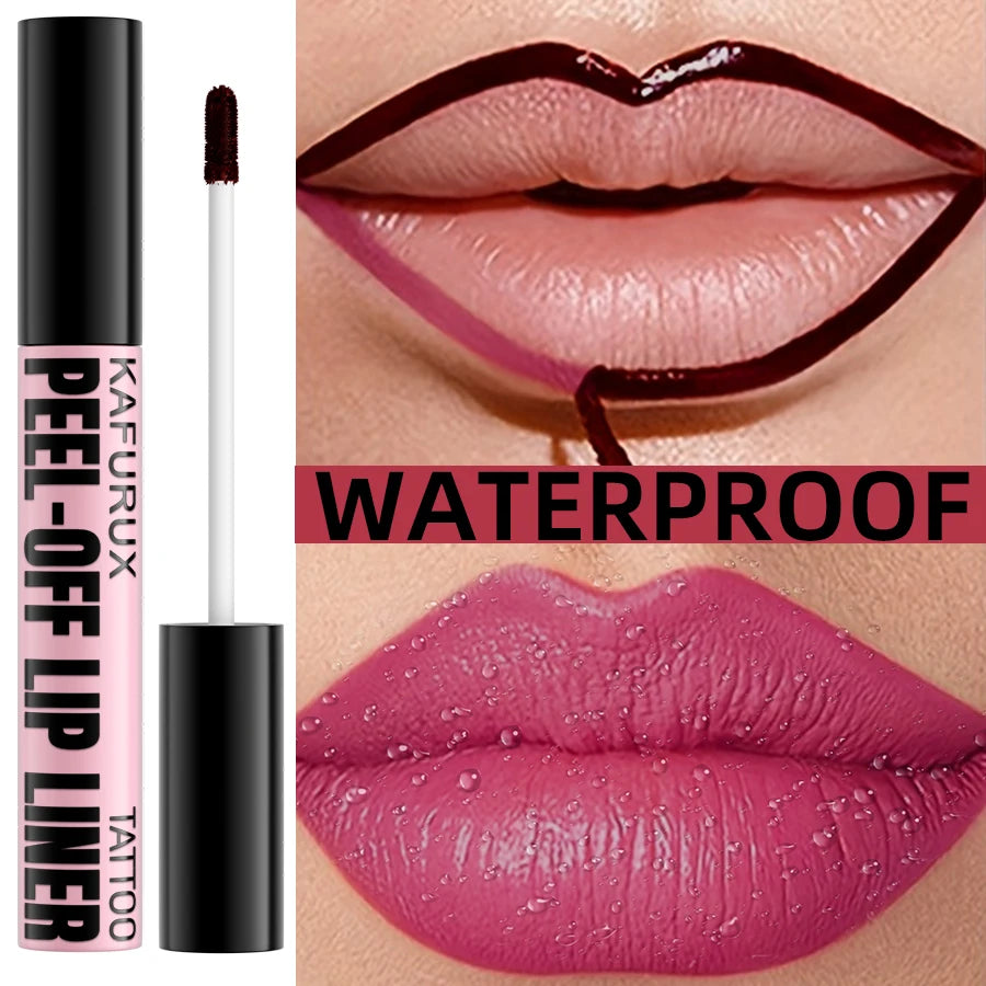 7 Colors Waterproof Peel Off Lip Stain Reveal Long Lasting Pink Red Lip Tint Transfer Proof Natural Lip Glaze Makeup Gifts