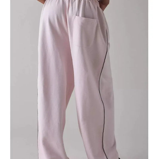 2025 autumn winter Casual pants woman clothing sports pantalones Commuting Straight trousers Homewear Solid color simple style