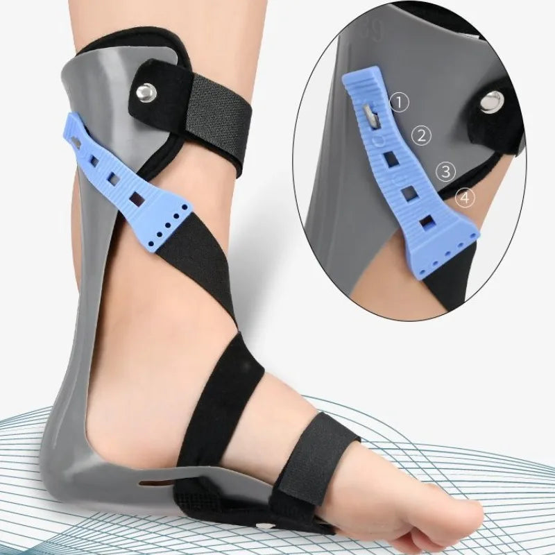 Adjusted Afo Foot Drop Brace Splint Ankle Foot Orthosis Walking with Shoes or Sleeping for Stroke Hemiplegia Ankle Brace Support