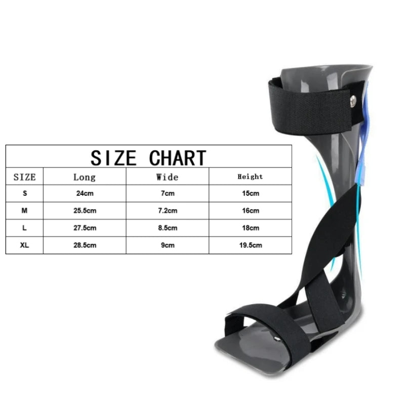 Adjusted Afo Foot Drop Brace Splint Ankle Foot Orthosis Walking with Shoes or Sleeping for Stroke Hemiplegia Ankle Brace Support