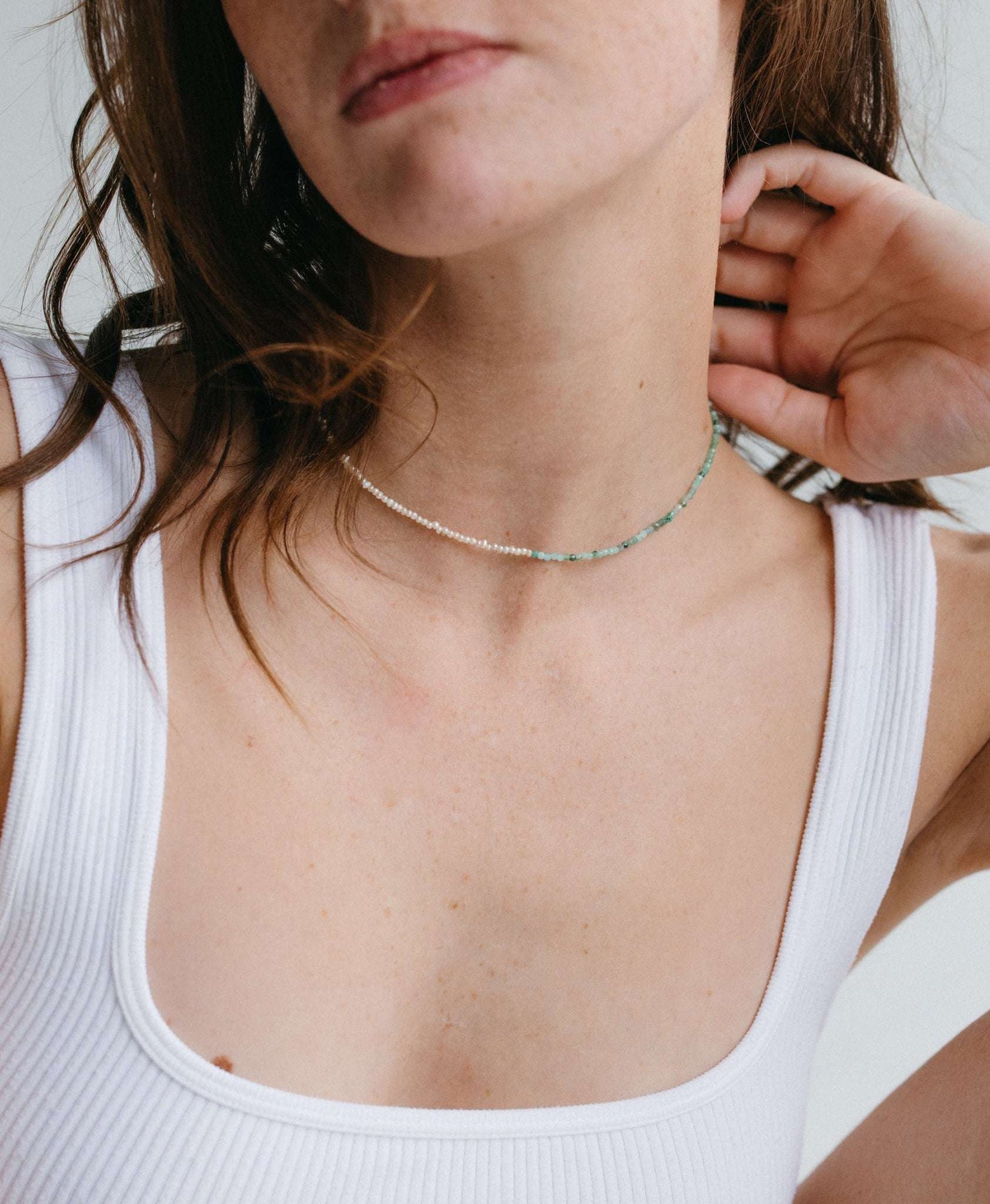 Collier Emmie bi-matière