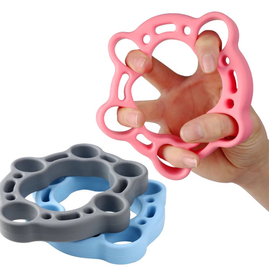 Hand Exerciser Silicone Finger Stretcher Hand Extensor Exerciser Finger Grip Strength Trainer and Hand Grip Strengthener