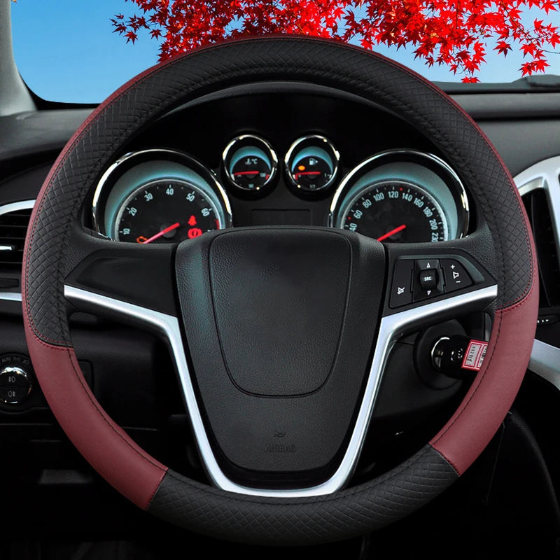 Auto Steering Wheel Cover Universal Volant Braid on the Steering-wheel Fashion Non-slip Funda Volante Car Styling accessoires