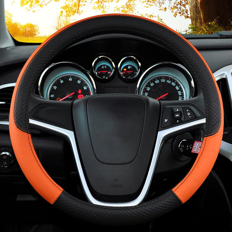 Auto Steering Wheel Cover Universal Volant Braid on the Steering-wheel Fashion Non-slip Funda Volante Car Styling accessoires