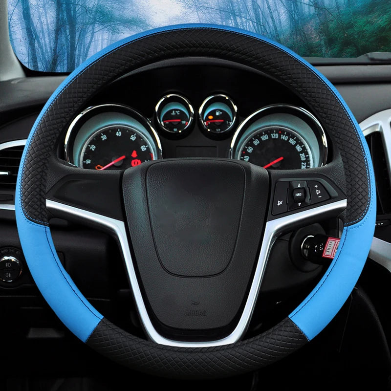 Auto Steering Wheel Cover Universal Volant Braid on the Steering-wheel Fashion Non-slip Funda Volante Car Styling accessoires