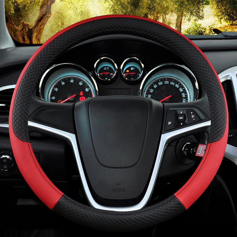 Auto Steering Wheel Cover Universal Volant Braid on the Steering-wheel Fashion Non-slip Funda Volante Car Styling accessoires