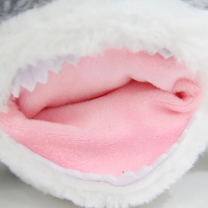 Cartoon Student Stationery Bag Plush Jaws Shark Pencil case