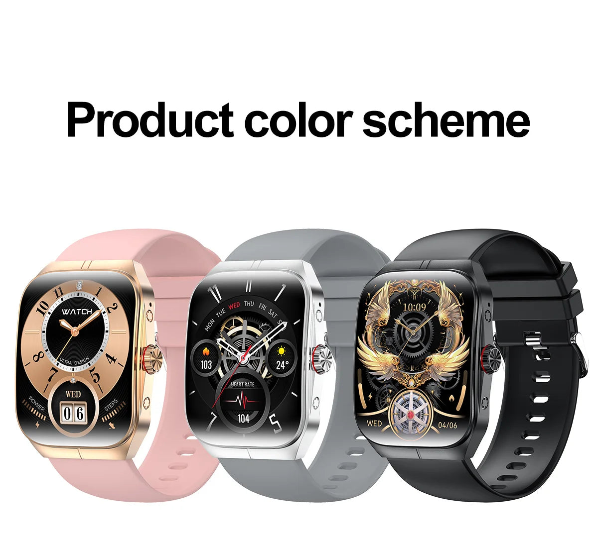 VALDUS 2025 Strap Bluetooth Calling Voice Control Waterproof 300mAh Battery Smartwatch NFC Weather Forecast VS16 Pro Smart Watch