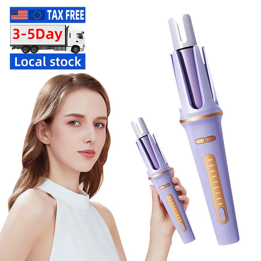 Us Warehouse Products Portable Curling Iron Professional Wave Rotary Curling Iron Automatic Rotating Curling Iron