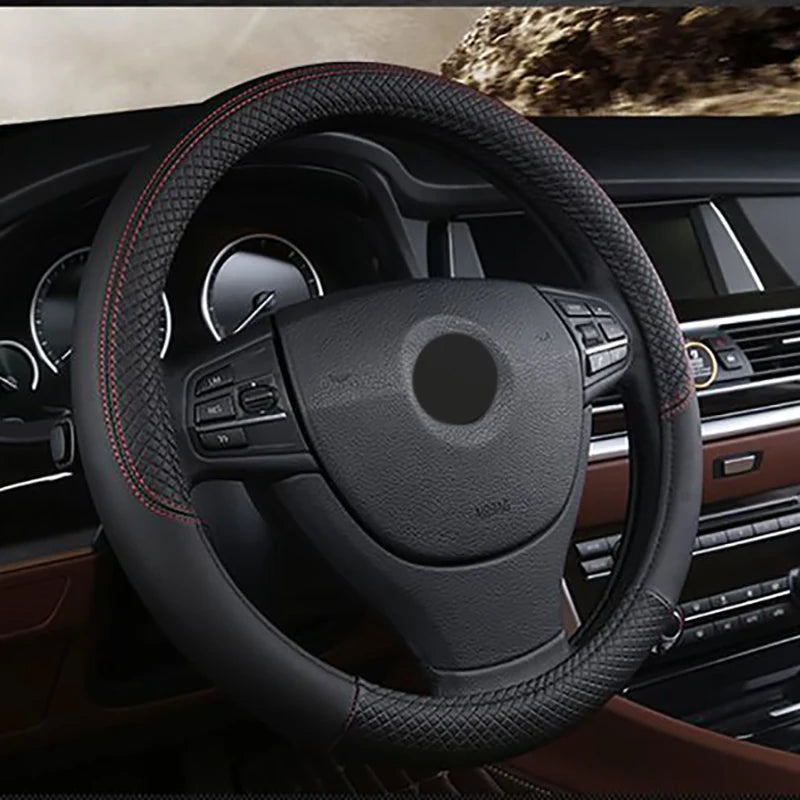 Auto Steering Wheel Cover Universal Volant Braid on the Steering-wheel Fashion Non-slip Funda Volante Car Styling accessoires