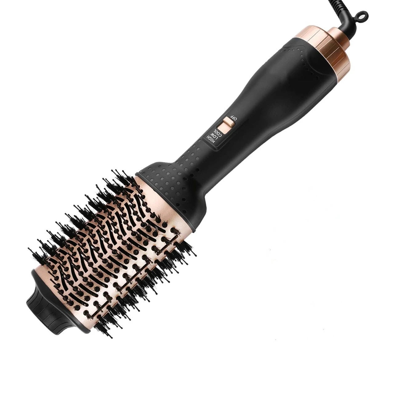 Custom Private Label Hot Selling 3 in 1 Hot Air Brush for Women Travel Hair Dryer Brush With LED Display