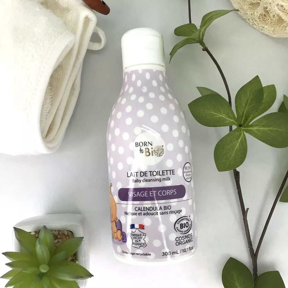 Lait de Toilette pour Bébé - Certifié bio