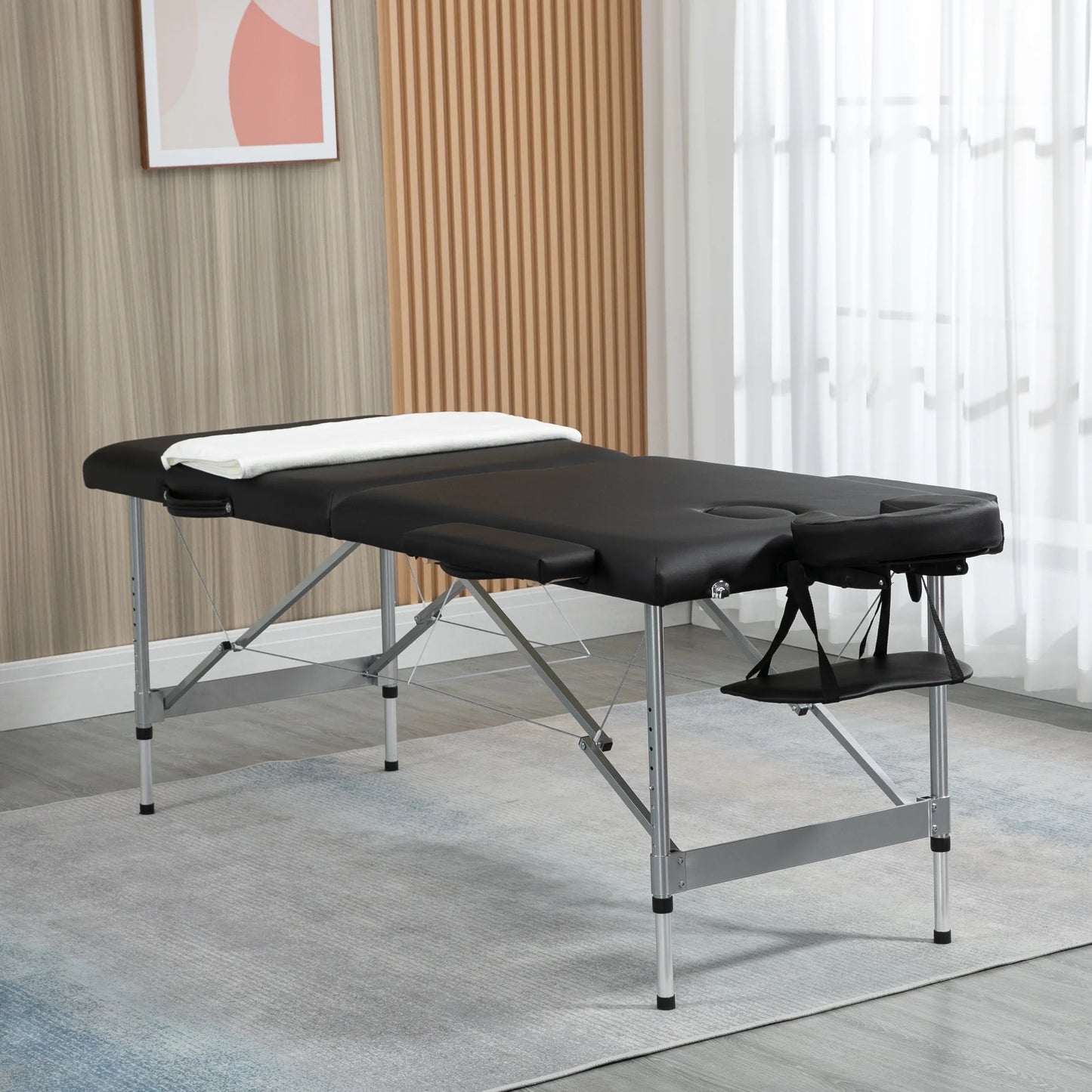 Homcom Folding Massage Table with Adjustable Height 186X71X62-83 cm