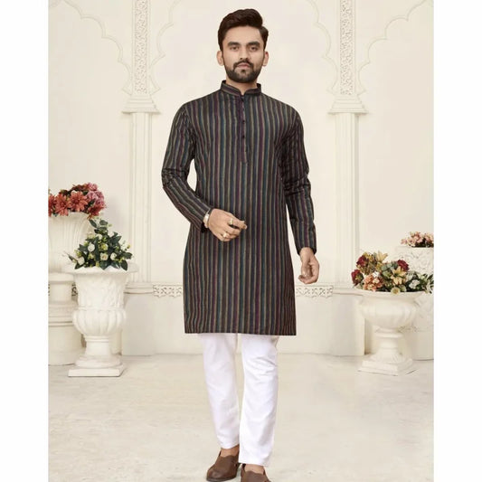 2025 Summer Men'S Digital Printed Kurta Vardha Regular Fit Mandarin Collar Long Kurtas Style For Men