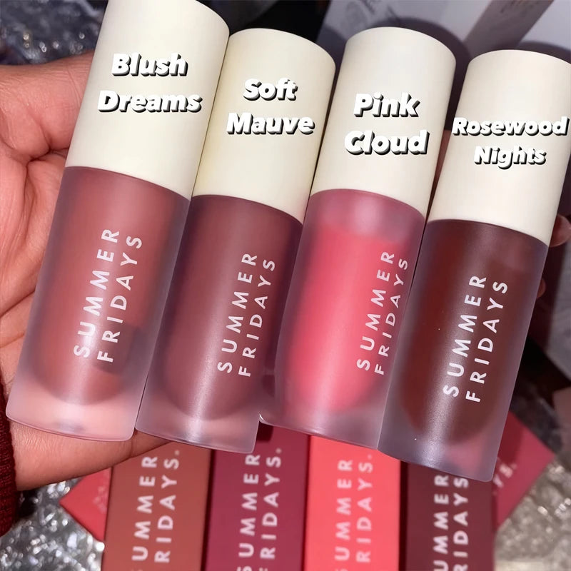 Summer Fridays Lip Balm Moisturizing Mirror Lip Gloss Lip Vanilla Pink Sugar Coffee Cake Smell Lipstick Transparent Makeup Oil