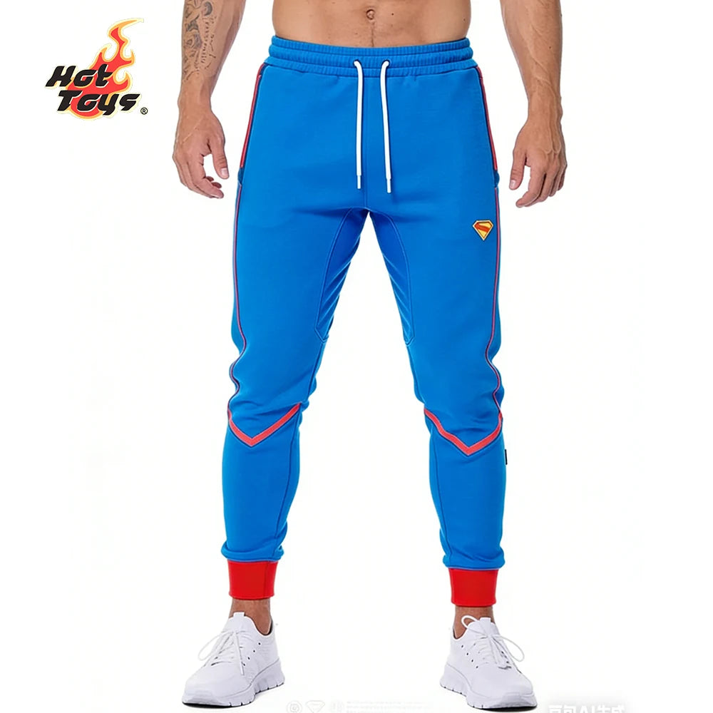 Hot Toys New Summer Men Women Superman Limited Edition Performance Joggers Pants Oversized Breathable Speed Drying Sports Pants
