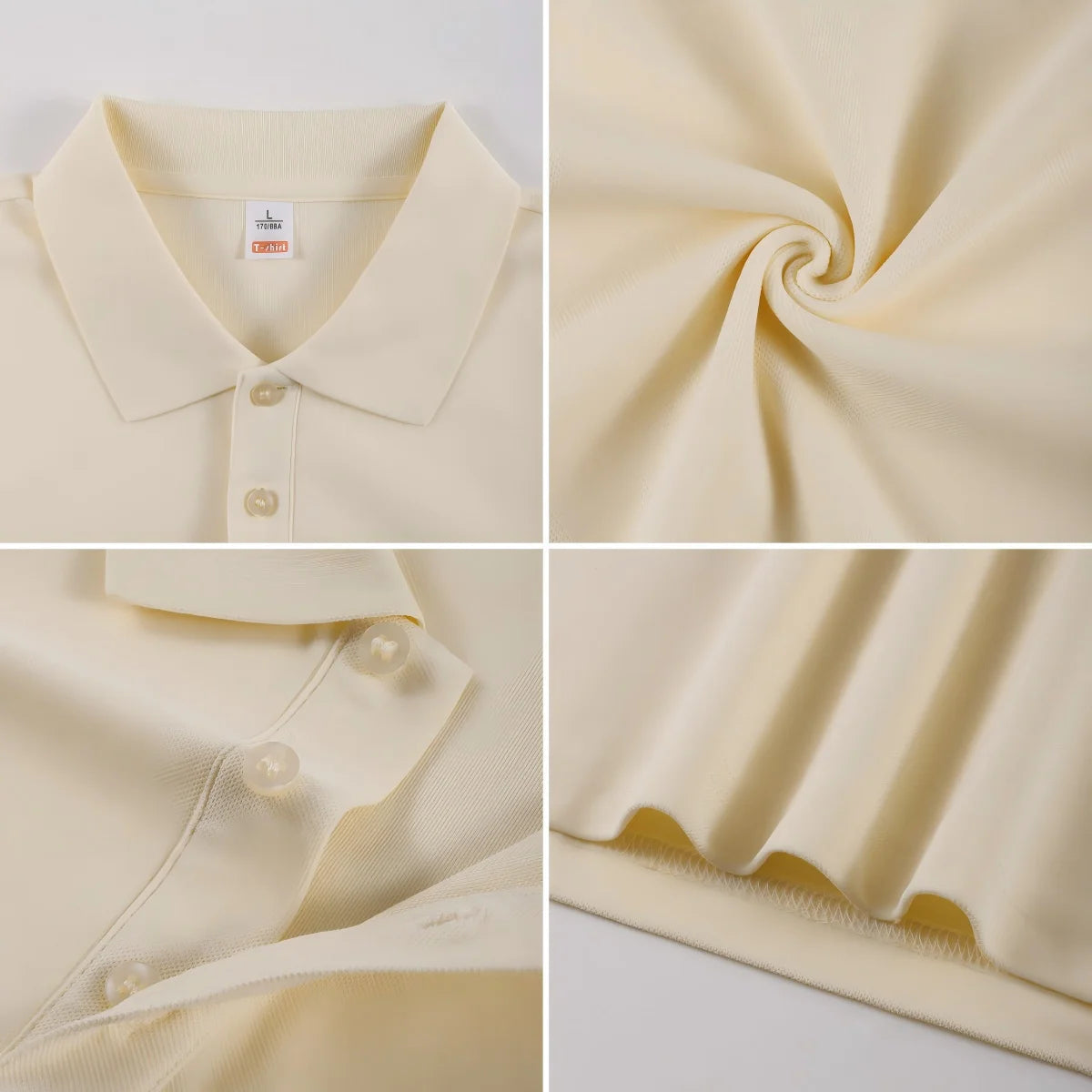 Custom Polo Shirts Mens Autumn Long Sleeves T-Shirts DIY Logo/Graphic Tees Commuting Breathable Lapel Tops Basic Male Clothes