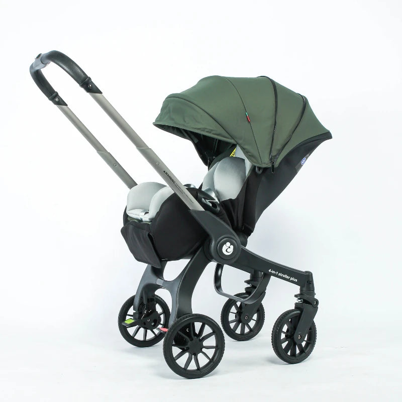 EU in stock 4In1 Baby stroller, multifunctional stroller foldable with car seat baby car carriage portable baby stroller 3in1