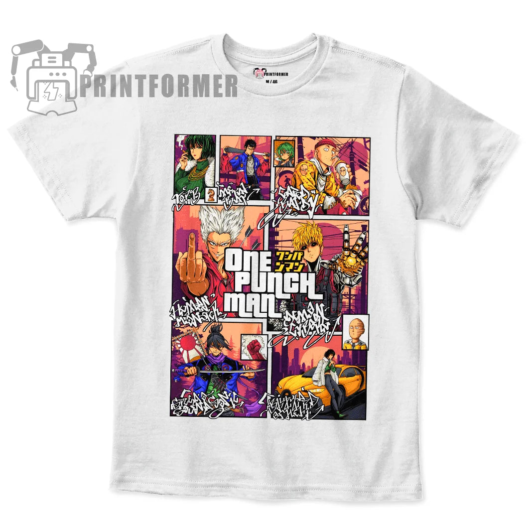 Tatsumaki T-shirt One Punch Man Anime Manga Villain Kawaii Funny Gift Shirt 100 Cotton