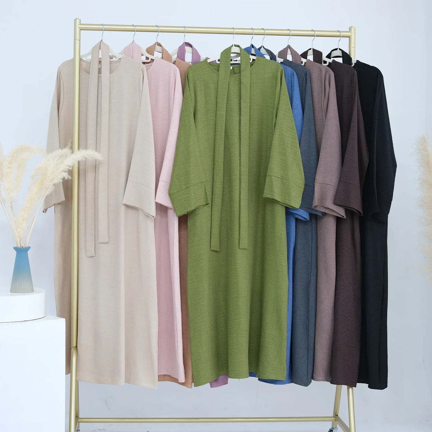 Ramadan Eid Muslim prayer Abaya Women Party Dresses Sashes Morocco Abayas Dubai Kaftan Islam Vestidos Arab Long Robe Jalabiya