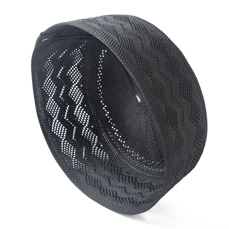 Islamic Man Turban Keffiyeh Turkish Kufi Cap - New Muslim Prayer Hat Jewish Hijab for Men Saudi Arabia Indian Style