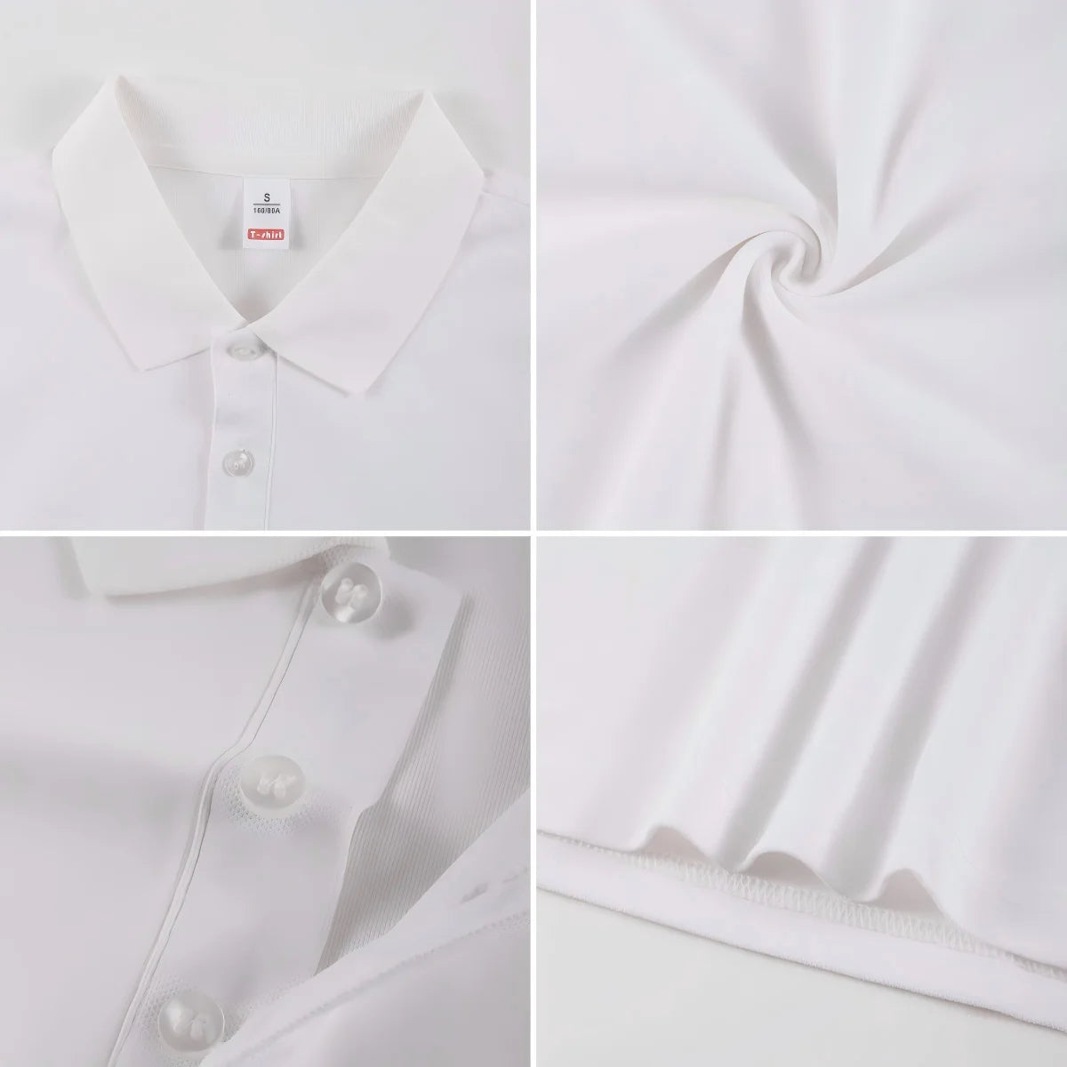 Custom Polo Shirts Mens Autumn Long Sleeves T-Shirts DIY Logo/Graphic Tees Commuting Breathable Lapel Tops Basic Male Clothes