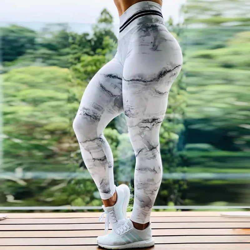 Leggings Women Sexy Sport Gym Training Print High Waist Yoga Pants Fitness Joggings Running Workout Legging Womens Clothing