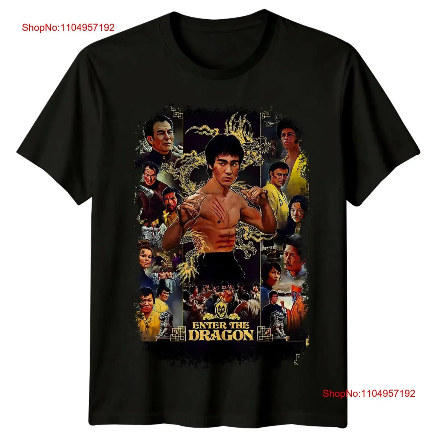 Enter the Dragon 1973 Movie Poster Inspired T Shirt Retro 80s vintage Washed Casual streetwear designer clothes Unisex fashion