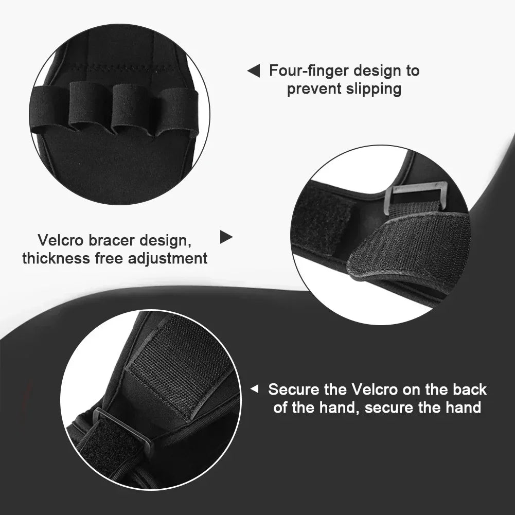 High Quality Auxiliary Fixed Gloves Rehabilitation Training Tool Hand Fist Finger Gloves For Stroke Hemiplegia Patient