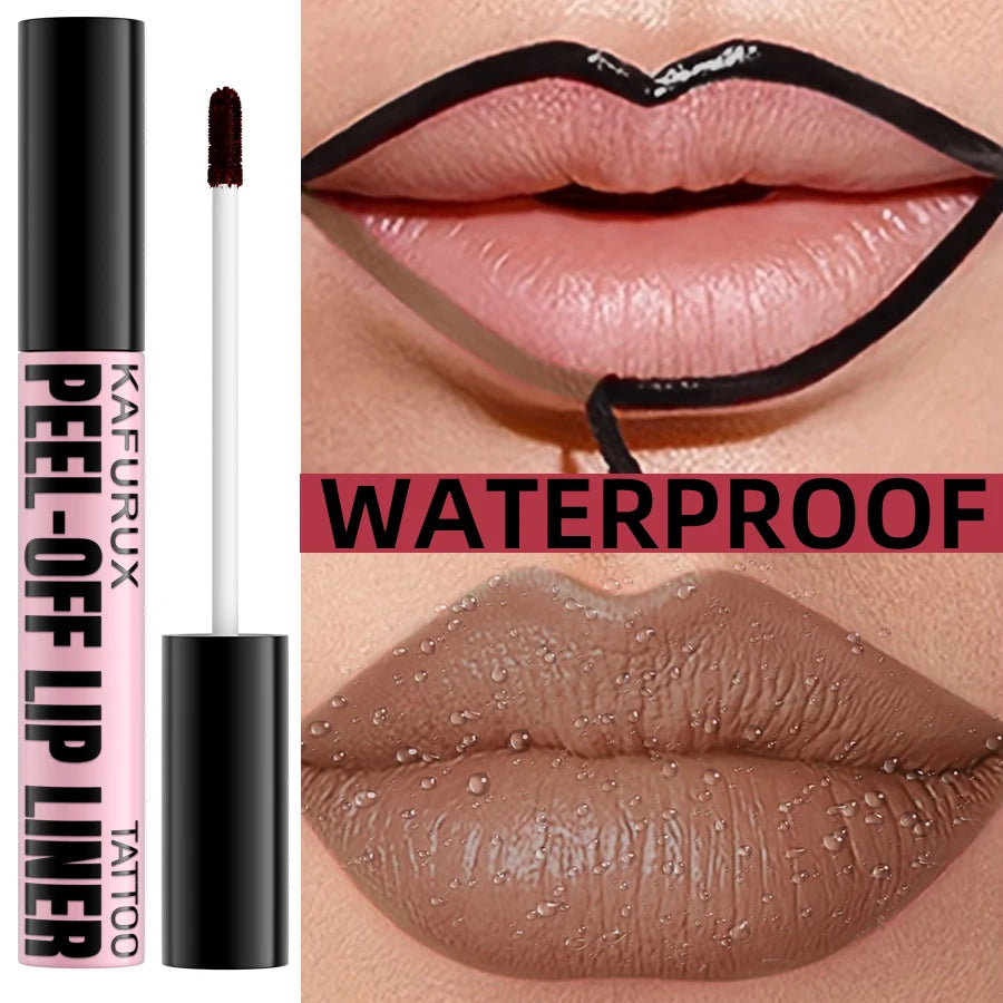 7 Colors Waterproof Peel Off Lip Stain Reveal Long Lasting Pink Red Lip Tint Transfer Proof Natural Lip Glaze Makeup Gifts