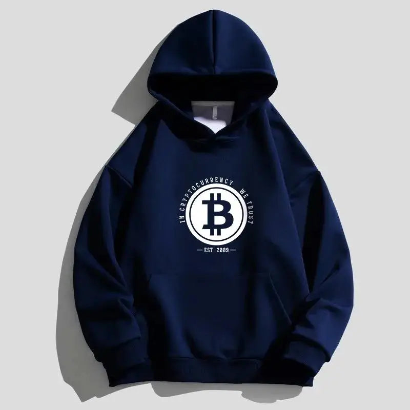 2025 Bitcoin Digital Currency Blockchain Men's Spring Luxury Casual Hoodie Loose Long sleeved Sports Top WK