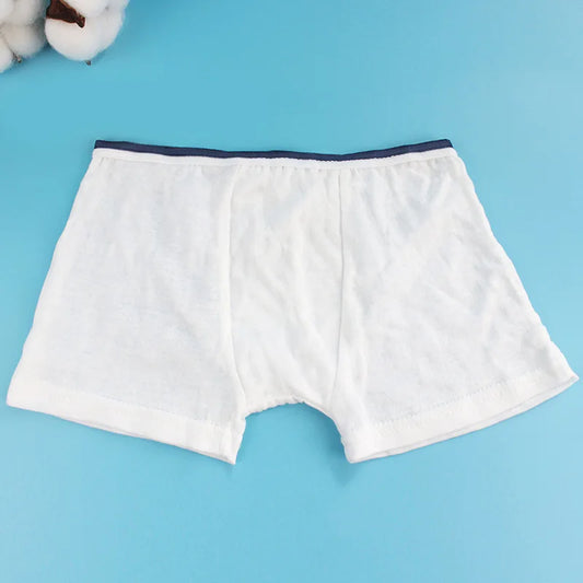 "Kids Cotton Disposable Boxer Briefs Individually Wrapped Daily Use Gift Box OEM Wholesale"