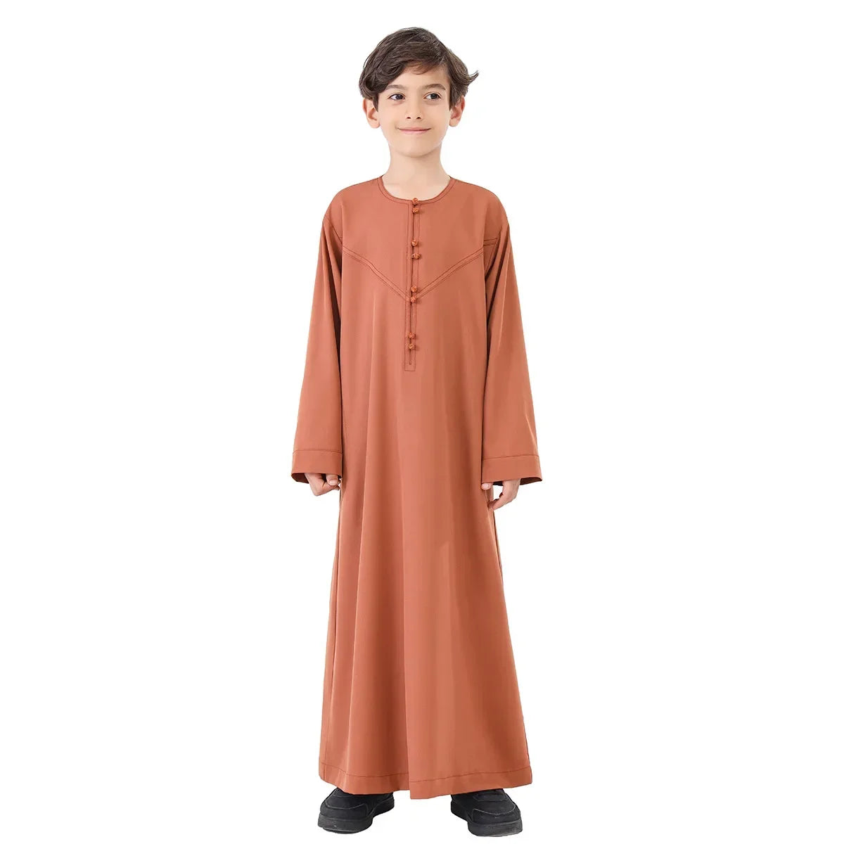 Eid Boys Muslim Clothing Saudi Arab Robe Kids Abaya Kaftan Prayer Islam Clothing Child Abaya Dress Ramadan Jubba Thobe Djellaba