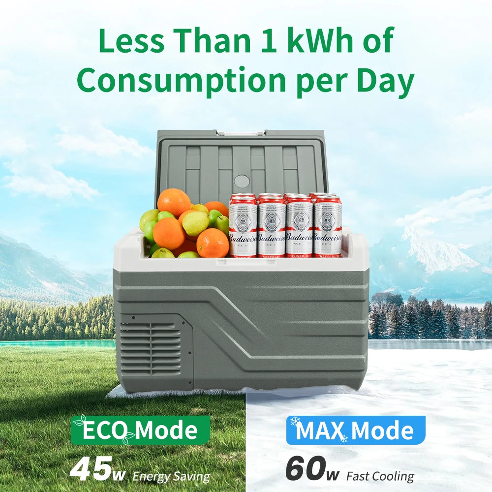 Alpicool NL 25L 35L 45L Car Refrigerator 12V Compressor Fridge Freezer 12/24V DC 100-240V AC Portable Cooler for Camping Travel