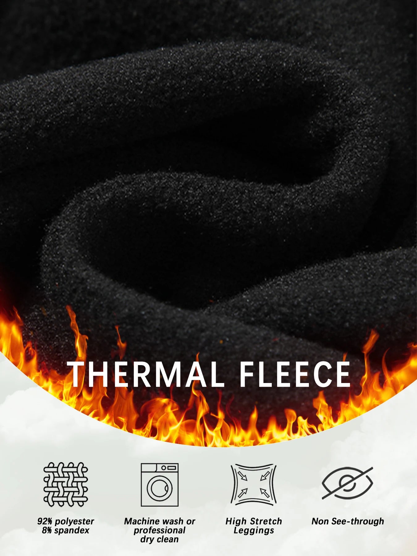 3 pack Plus size Winter thermal leggings for women featuring fleece lining Perfect for workouts in cold weather with super soft