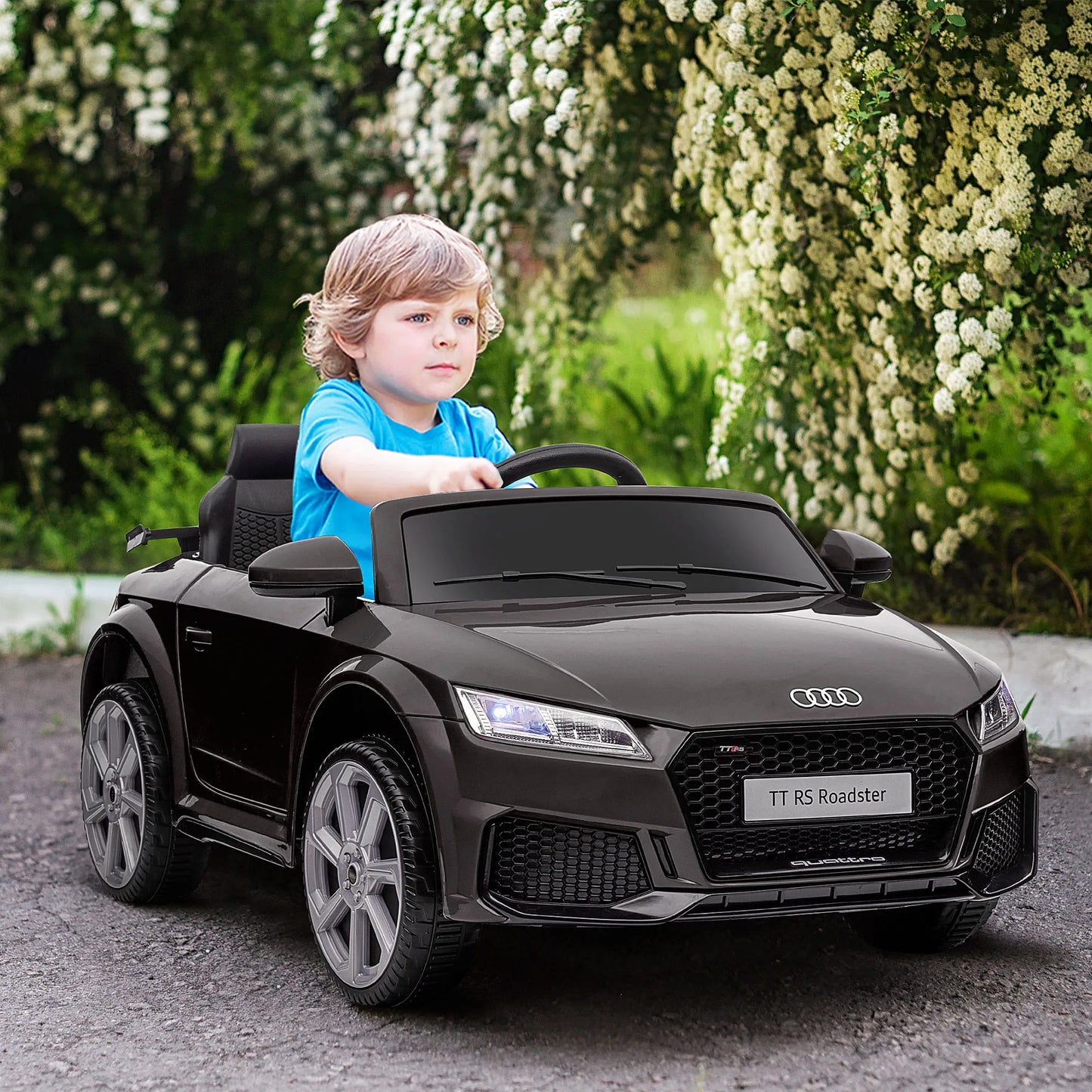 Homcom Electric Car for Children 3+ Years Old Audi Tt Electric Children's Car 12V with Speed 3 Km/H Remote Control 102X60X44 cm