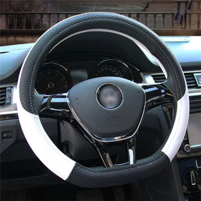 Car D Shape Steering Wheel Cover Universal Volant Braid on the Steering-wheel Fashion Non-slip Funda Volante Auto Car Styling