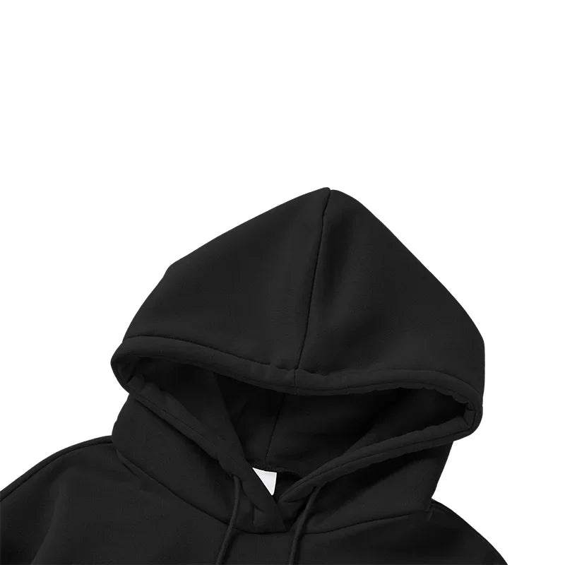 Basic Fleece Hoodies And SweatPants Set Men's Ensemble Track Suit Sportswear Unisex for Jogging