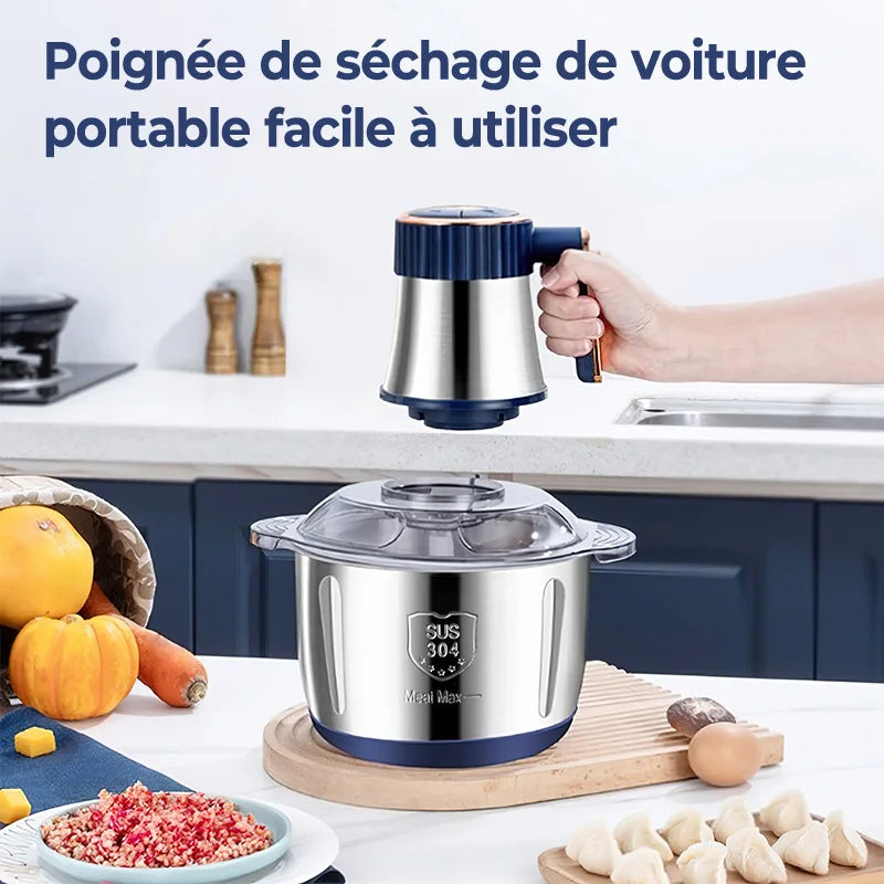 5L Electric Meat Grinders 304 Stainless Steel Food Crusher Multifunctional Vegetable Slicer Chopper Mincer Baby Food Processor
