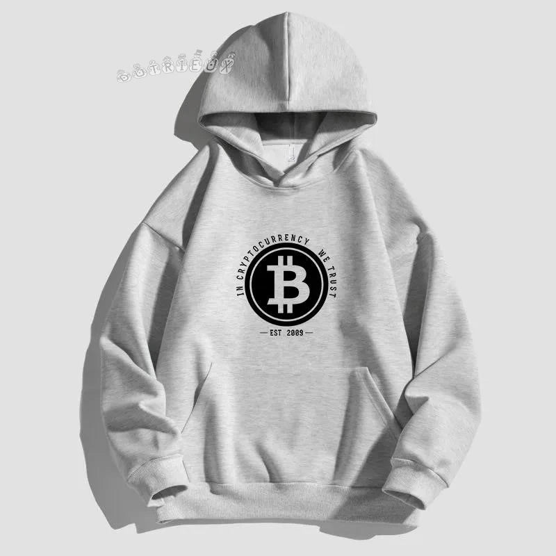 2025 Bitcoin Digital Currency Blockchain Men's Spring Luxury Casual Hoodie Loose Long sleeved Sports Top WK