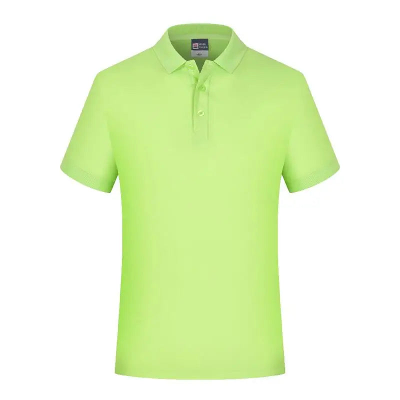 Custom Logo Polo Shirt For Men And Women Summer Short Sleeve Shirts Text Photo Print Professional Breathable Tops