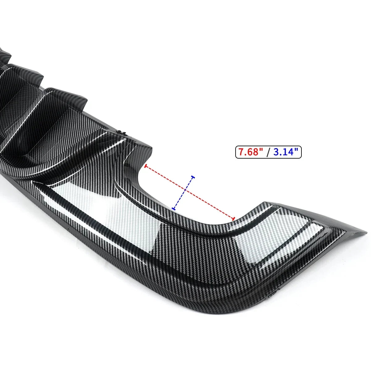 Rear Diffuser Bumper for BMW 1Series E82 Coupe 135i M Sport Carbon Look F1 Style E82 Rear Lip with Light