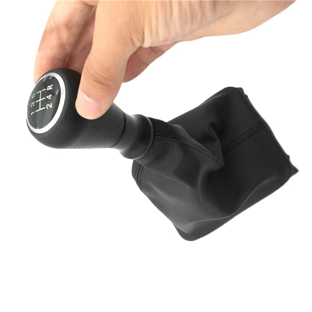 For Peugeot 206 207 307 Citroen C3/C5 PU 5 Speed Gear Shift Knob Shifter Lever Stick Gaiter Boot Cover Car Accessories