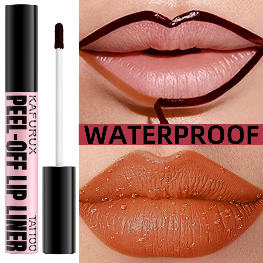 7 Colors Waterproof Peel Off Lip Stain Reveal Long Lasting Pink Red Lip Tint Transfer Proof Natural Lip Glaze Makeup Gifts