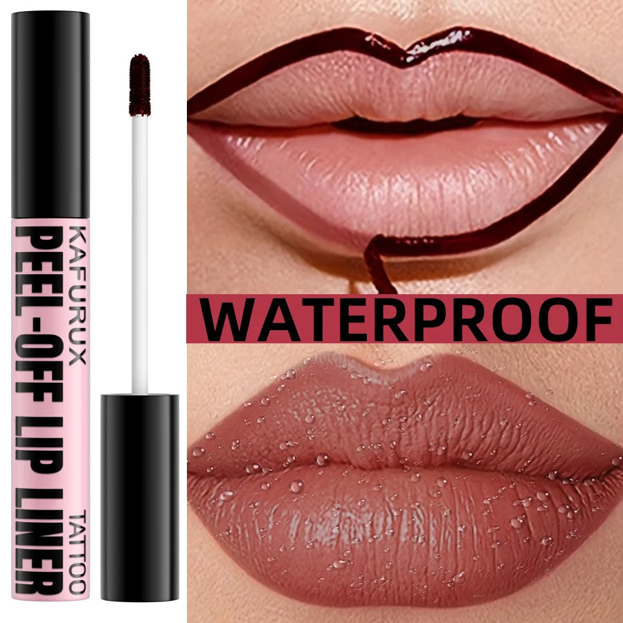 7 Colors Waterproof Peel Off Lip Stain Reveal Long Lasting Pink Red Lip Tint Transfer Proof Natural Lip Glaze Makeup Gifts