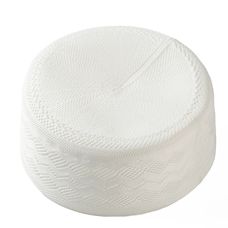 Islamic Man Turban Keffiyeh Turkish Kufi Cap - New Muslim Prayer Hat Jewish Hijab for Men Saudi Arabia Indian Style